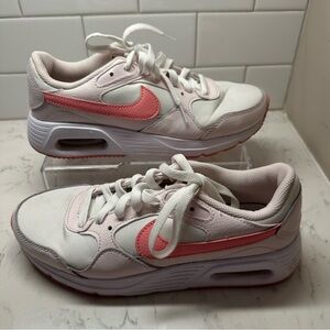 NIKE Air Max SC pink swoosh on white size 8